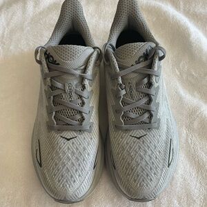 Gray Athletic Shoes with Quilted Design